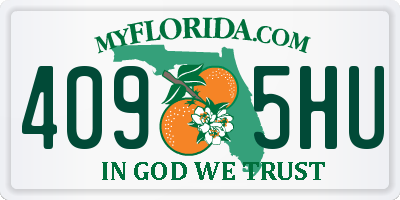 FL license plate 4095HU