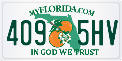 FL license plate 4095HV