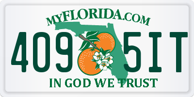 FL license plate 4095IT