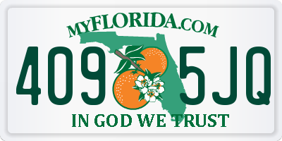 FL license plate 4095JQ