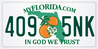 FL license plate 4095NK