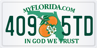 FL license plate 4095TD