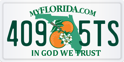 FL license plate 4095TS
