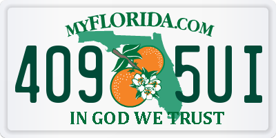 FL license plate 4095UI