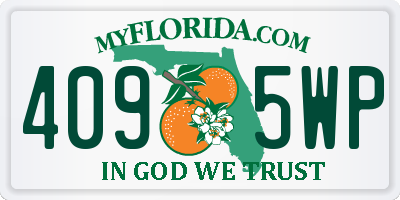 FL license plate 4095WP