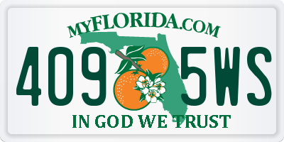 FL license plate 4095WS