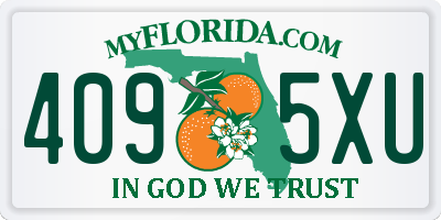 FL license plate 4095XU