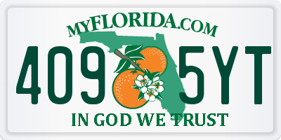 FL license plate 4095YT