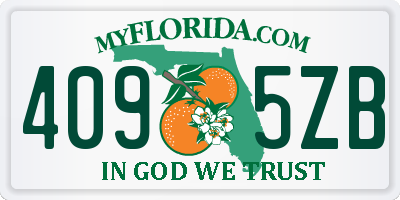 FL license plate 4095ZB