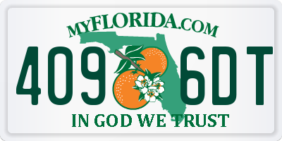 FL license plate 4096DT