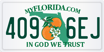 FL license plate 4096EJ