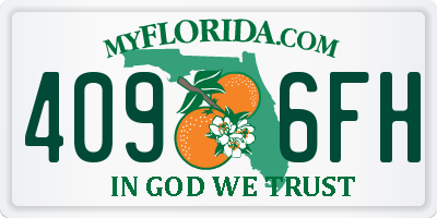 FL license plate 4096FH
