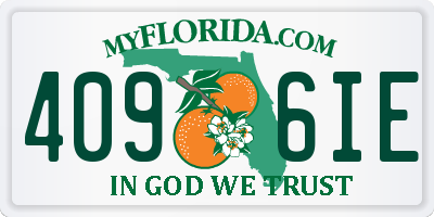 FL license plate 4096IE