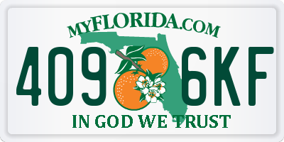 FL license plate 4096KF