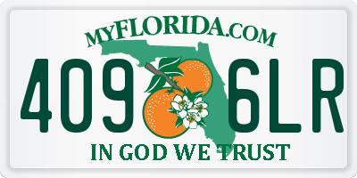 FL license plate 4096LR