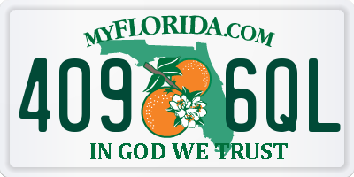 FL license plate 4096QL