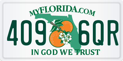 FL license plate 4096QR