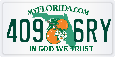 FL license plate 4096RY