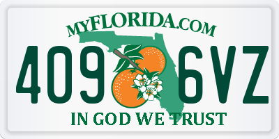 FL license plate 4096VZ