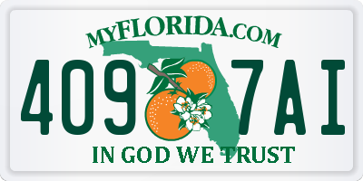 FL license plate 4097AI