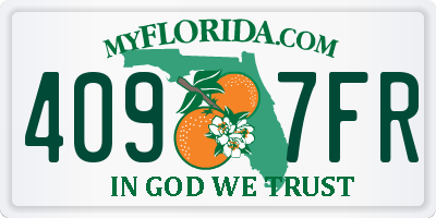 FL license plate 4097FR
