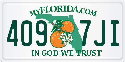 FL license plate 4097JI