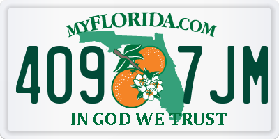 FL license plate 4097JM
