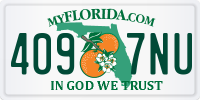 FL license plate 4097NU