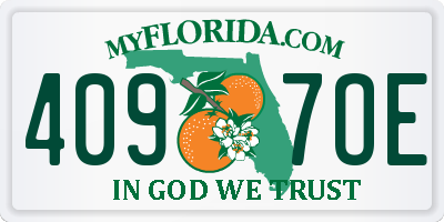 FL license plate 4097OE