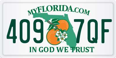 FL license plate 4097QF
