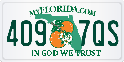 FL license plate 4097QS