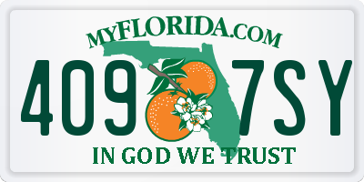 FL license plate 4097SY