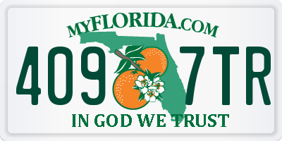 FL license plate 4097TR