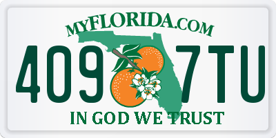 FL license plate 4097TU