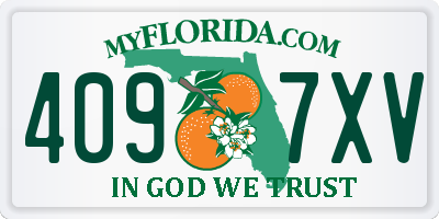 FL license plate 4097XV