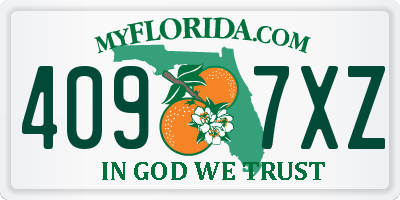 FL license plate 4097XZ