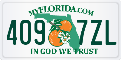 FL license plate 4097ZL