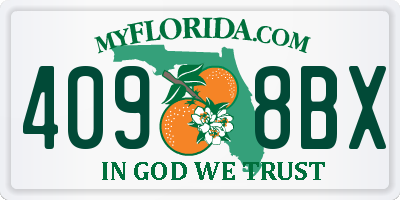 FL license plate 4098BX