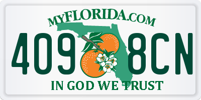 FL license plate 4098CN
