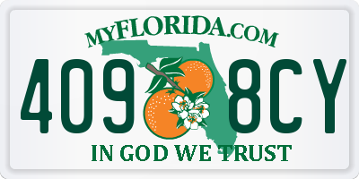 FL license plate 4098CY
