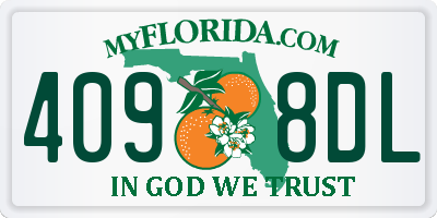 FL license plate 4098DL