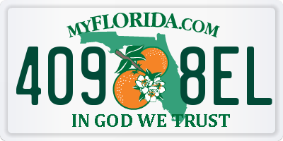 FL license plate 4098EL