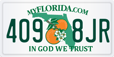 FL license plate 4098JR