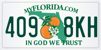 FL license plate 4098KH