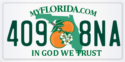 FL license plate 4098NA