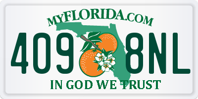 FL license plate 4098NL