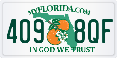 FL license plate 4098QF