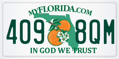 FL license plate 4098QM