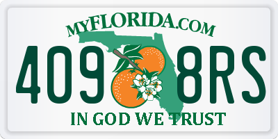 FL license plate 4098RS