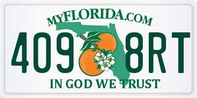FL license plate 4098RT